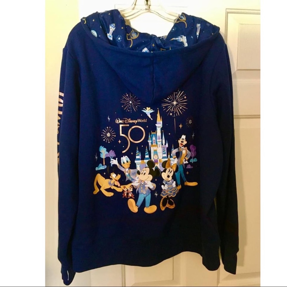 Disney 50th zip up hoodie